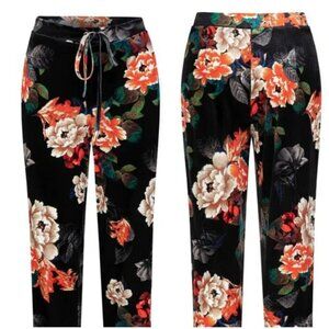 MUDO Super Soft Lightweight Velvet Casual Comfy Pants Black Small